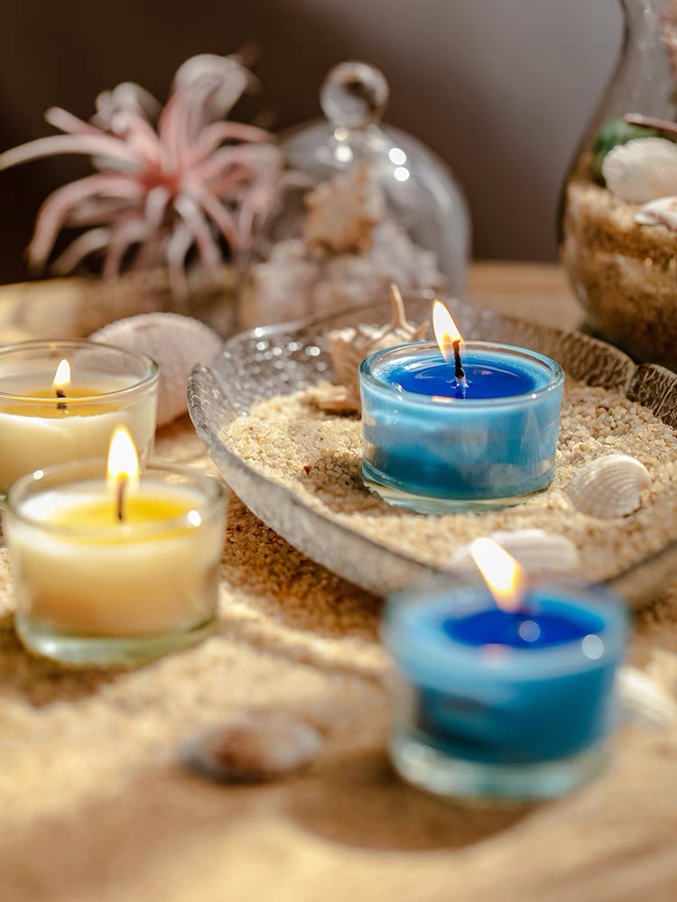 Most popular custom color glass candle holder jar