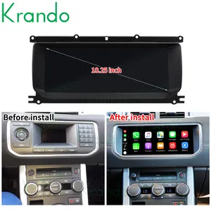 Krando 10.25 "แอนดรอยด์11วิทยุติดรถสำหรับ Range Rover Evoque 2012-2015เครื่องเล่น DVD Bosch 64G 128G ROM