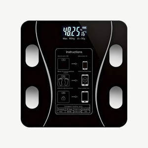 전자 체지방 측정기 체중계 LED 디스플레이 강화유리 가정용 배터리/충전식 스마트 체중계 OEM/ODM 맞춤형 - Product Image 1