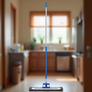Perche de nettoyage ergonomique en aluminium bleue 150 cm pour usage domestique - Product Image 3