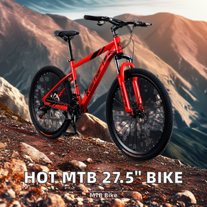 Bicicletta MTB 27.5 Pollici a 21 Velocità con Sospensione Completa, Freni a Disco, Telaio in Acciaio e Cerchi in Lega, Nuovo Modello Made in China - Product Image 3