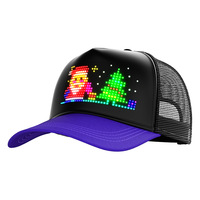 Cappelli LED Programmabili di Alta Qualità con Messaggio Scorrevole, Impermeabili, Personalizzabili con LOGO e Colore, per Ciclismo e Spiaggia