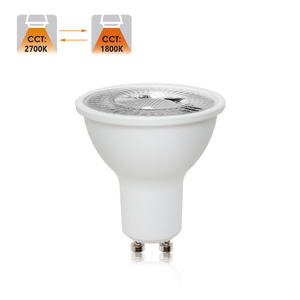 หลอดไฟ LED GU10 ปรับความสว่างได้ แสงวอร์มไวท์ 2700K-1800K ไฟสปอตไลท์หรี่แสงได้ สำหรับใช้ภายในอาคาร ประหยัดพลังงาน AC120V GU10 - Product Image 3