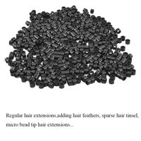 Extensions de cheveux à micro-liens tendance et populaires, couleur brun foncé, perles nano, doublure fine en silicone, extensions invisibles