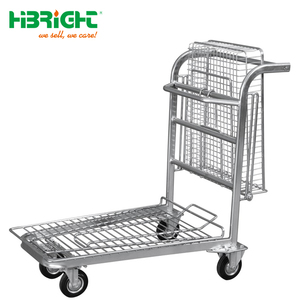 Chariot de manutention pour entrepôt de supermarché, chariot de ramassage roulant, chariot de plateforme pour la manutention des matériaux - Product Image 5
