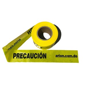 Cinta de Advertencia de 75 mm x 300 m, No Adhesiva, Impermeable, de Alta Visibilidad, Barrera de Seguridad de Polietileno, Estándar OSHA - Product Image 2