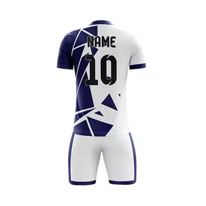 เสื้อฟุตบอลพิมพ์ลายแบบ Heat-Transfer แขนสั้น ระบายอากาศได้ดี น้ำหนักเบา แห้งเร็ว ชุดทีมแบบกำหนดเองสำหรับผู้ใหญ่ - Product Image 6
