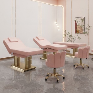 3-in-1 Electric Beauty Salon Bed, High-End Pink Facial Steel Base, Professional Cosmetic Bed - Product Image 3