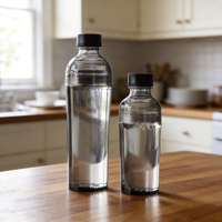Bouteille d'eau Longstar 500 ml en PC sans BPA, anti-fuite, avec infuseur à thé, réutilisable, résistante à l'ébullition, pour les voyages et la salle de sport
