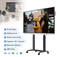 75 İnç Windows/Linux Sistemli Beyaz Tahta İnteraktif Tahta 40 Temas Noktası ve Ekran Paylaşımı Özellikli Beyaz Tahta Kalemi ile Ofis Tahtası