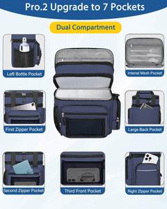 Versatile <b>Insulated</b> Lunchbox for Men Women Expandable <b>Lunch</b> Pail for Adults <b>Lunch</b> <b>Box</b> Cooler Bag - Product Image 3