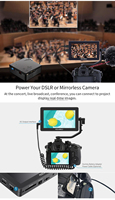 FEEL WORLD F6 Plus V2 6 pouces 3D LUT écran tactile IPS 1080 4K HD.MI entrée sortie DSLR caméra moniteur de terrain avec pare-soleil à bras inclinable