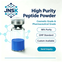 Poudre de peptide de cuivre GHK-Cu de qualité cosmétique JNSK 99% Ingrédients cosmétiques Poudre brute de peptide de cuivre bleu GHK-Cu