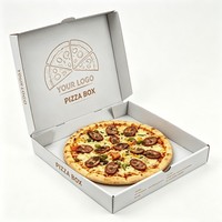 Cajas de Pizza Octagonales Desechables de Alta Calidad para Uso Comercial, Caja para Llevar Pizza y Hamburguesas con Bisagras, Cajas para Entrega de Comida para Restaurantes
