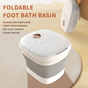 Hitze tief kneten Fuß waschmaschine Pediküre Wannen blasen Tragbares Fuß-Spa-Bad <span class=keywords><strong>massage</strong></span> gerät - Product Image 2