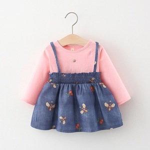 Vestiti da partito delle ragazze delle bretelle operate dei <span class=keywords><strong>Jeans</strong></span> della donna dell'abbigliamento del bambino della cina - Product Image 1
