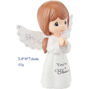 Adorno de Ángel Niña Pequeña para Decoración de Iglesia de Boda, Regalo Festivo, Adorno para el Hogar, Figuras de Resina - Product Image 5