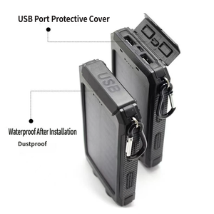 Batterie Externe Solaire Transfrontalière 10000mAh Grande Capacité Étanche avec Boussole et Sortie 10W Style Industriel - Product Image 3