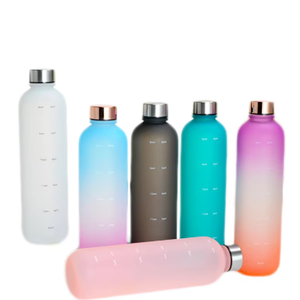 Bouteille d'eau Tritan <span class=keywords><strong>Sport</strong></span> <span class=keywords><strong>1L</strong></span> avec marqueur de temps | Boire directement | Faire bouillir l'eau sans danger | PS en plastique pour la salle de <span class=keywords><strong>sport</strong></span>, l'école et l'extérieur - Product Image 5