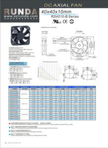 Ventilateur DC miniature 40 mm, durée de vie de 100 000 heures, 40x40x10, 4010, silencieux, 2 broches, 5V, 12V, 24V, petit ventilateur DC puissant, <span class=keywords><strong>purificateur</strong></span> <span class=keywords><strong>d</strong></span>'<span class=keywords><strong>air</strong></span> - Product Image 2