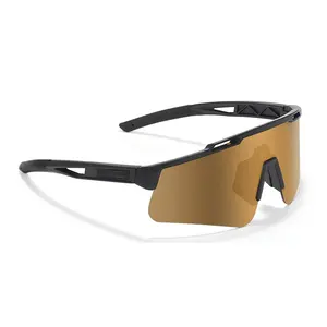 Groothandel Outdoor Strand Volleybal Jeugd Sport Eyewear Zonnebril 3 Lens Meekleurende Cateye Fietsen Stijlvolle Bril Man