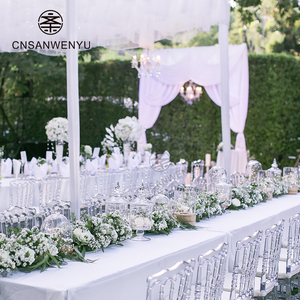 Moda ziyafet otel olay düğün açık istifleme şeffaf yemek sandalyesi <span class=keywords><strong>Tiffany</strong></span> şeffaf akrilik kristal Chiavari sandalyeler