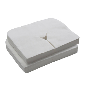 100 pièces/sac de couverture d'appui-tête jetable pour <span class=keywords><strong>spa</strong></span> de massage 100% couverture de repose-visage jetable en coton - Product Image 4