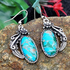 Orecchini a Forma di Foglia e Fiore per Donne, Stile Vintage Bohémien, Accessori per Orecchie da Indossare Quotidianamente - Product Image 3