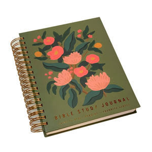 Journal d'étude biblique personnalisé avec impression personnalisée, couverture rigide, reliure spirale, livre écologique, nouveau design 2024-2025 - Product Image 1