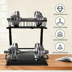 Étagère de rangement sous l'évier à 2 niveaux en métal, <span class=keywords><strong>panier</strong></span> de rangement pour armoire de cuisine avec tiroir <span class=keywords><strong>coulissant</strong></span> - Product Image 4