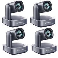 Paket Kamera PTZ Ultra HD 4K Terlaris Dengan Pengontrol Joystick Sistem Konferensi Video untuk Siaran Langsung Konferensi Video