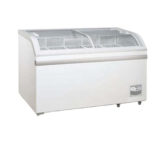 High Quality 500l Curved Island Display <b>Freezer</b> Glass Door Ice Chest Ddh-500xu(yx) <b>Freezer</b> Showcase - Product Image 1