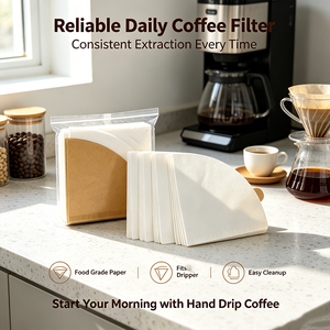 Carta Filtro per Caffè a Goccia Ecologica con Permeabilità Liquida, Disponibile in Diverse Misure, per Uso in Caffetterie, Ristoranti e Hotel - Product Image 6