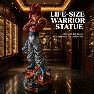 <span class=keywords><strong>Dragon</strong></span> <span class=keywords><strong>Ball</strong></span> <span class=keywords><strong>GT</strong></span> <span class=keywords><strong>Super</strong></span> Saiyan 4 Gogeta Sculpture en résine grandeur nature de personnage d'anime, échelle 1:1, réaliste, peinte à la main, pour intérieur - Product Image 2