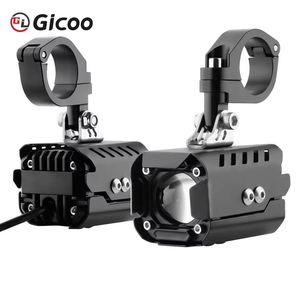 Nuevo Faro LED para Motocicleta Gicoo, 12V 6000K 80W, Ajuste Universal, Carcasa Negra, Kit de Actualización con Ojos de Ángel y Demonio - Product Image 2