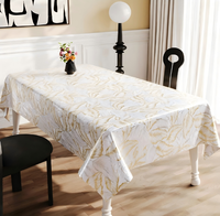 Nappe en PVC Imprimée, Imperméable, Anti-taches, Lavable, Housse de Table en Vinyle, Taille Personnalisée pour la Maison, l'Hôtel, la Décoration de Banquet