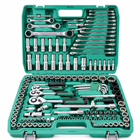 Juego de Herramientas Mecánicas Multiusos de 151 Piezas, Juego de Llaves de Tubo de Grado Industrial, Reparación de Automóviles y Mantenimiento de Talleres