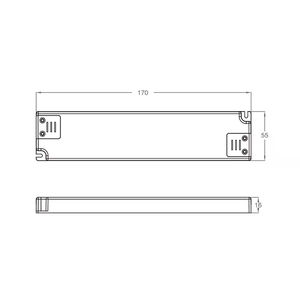 Driver LED à courant constant dimmable DALI 50W/60W 24V/12V 1.25A, entrée 220-240V, en plastique, éclairage LED IP20, petit format, haute performance - Product Image 3