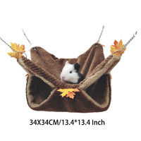 Hamac pour Rats lit chaud en peluche Double épaisseur pour Hamster maison nid sac de couchage suspendus arbres lits cochon d'inde Hamster Cage