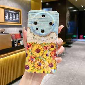 Imd Retro Olieverfschilderij <span class=keywords><strong>Blu</strong></span> Ray Bloemen Beschermende Schokbestendige Mobiele Telefoon <span class=keywords><strong>Case</strong></span> Voor Huawei Mate60 60pro Imd Tpu Pc Telefoon Hoesje - Product Image 6