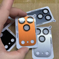 Protection d'objectif d'appareil photo pour iPhone 17 Pro Max Air, finition brossée, couleur personnalisée, anti-rayures, anti-traces de doigts