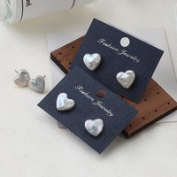 Anting Mutiara Air Tawar Alami Minimalis Kelas AA Tenunan Tangan, Anting Tusuk Jarum Berlapis Emas Perak S925
