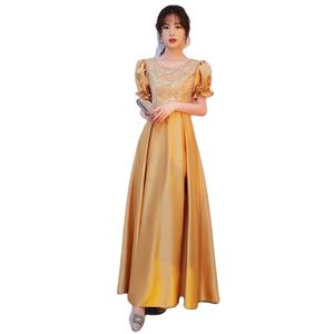 vestidos de noche color oro