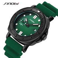 Montre pour homme SINOBI, luxe, étanche, quartz, acier inoxydable, 44 mm, classique, plaqué noir, nouvelle collection 2025