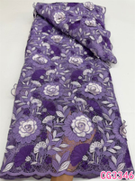 Nouveau Tissu en Dentelle Guipure 3D à Motifs Floraux, Broderie Africaine en Cordon, Vente en Gros de Tissu en Dentelle Guipure Brodé de Chine
