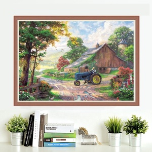 Kits de broderie à l'aiguille écologiques Kits de point de croix imprimés sur toile Kits de broderie en coton d'approvisionnement d'usine - Product Image 2