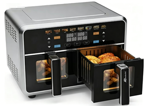 Anbolife Friteuse à air double panier grande capacité 11L avec fenêtre et écran tactile numérique Freidora De Aire <span class=keywords><strong>Ninja</strong></span> - Product Image 2