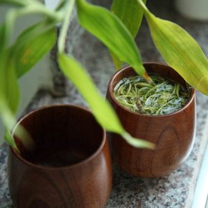 Vaisselle écologique, tasses à thé en bois, bois massif naturel de qualité supérieure, tasses à thé, café, vin, bière, mug pour boire - Product Image 3