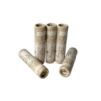 Offre Spéciale écologique Push up cosmétiques baume à lèvres papier Tube Kraft carton cylindre Tubes rouge à lèvres résistant à l'huile papier Tube
