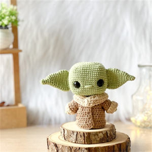 Poupée crochet personnalisée faite à la main Baby <span class=keywords><strong>Yoda</strong></span> Amigurumi poupée personnage de dessin animé Crochet peluche <span class=keywords><strong>jouet</strong></span> - Product Image 3